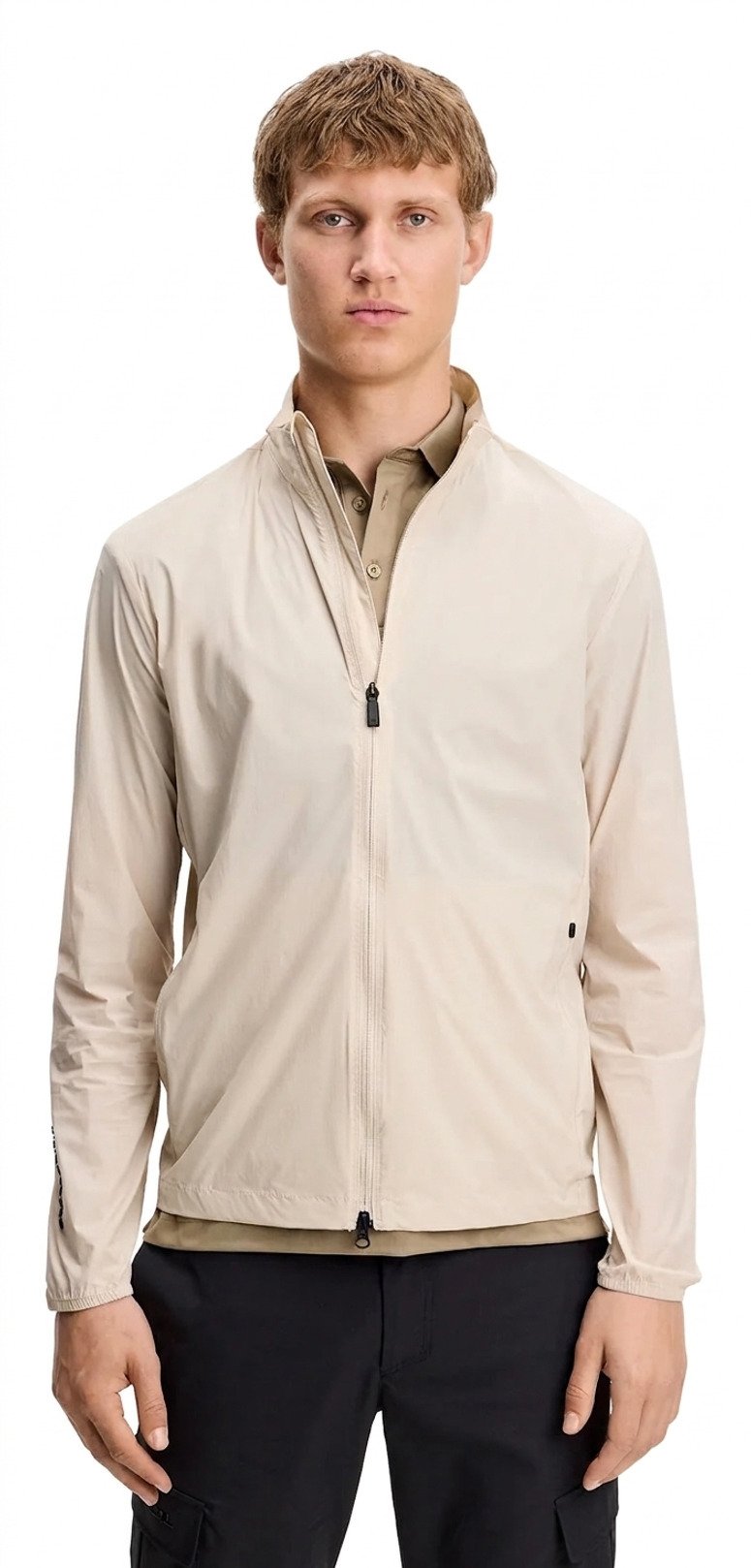 J.Lindeberg Tour Tech Packable men's jacket, moonbeam