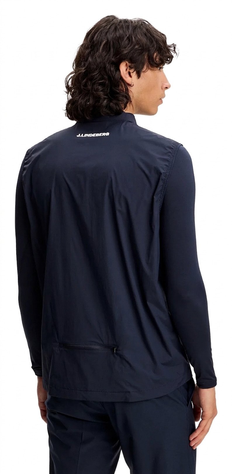 J.Lindeberg Tour Tech Packable men's vest, JLNavy