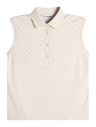 J.Lindeberg Dani sleeveless ladies polo, moonbeam