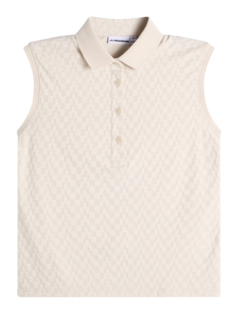 J.Lindeberg Dani sleeveless ladies polo, moonbeam