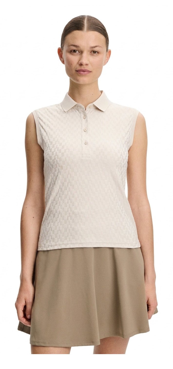 J.Lindeberg Dani sleeveless ladies polo, moonbeam