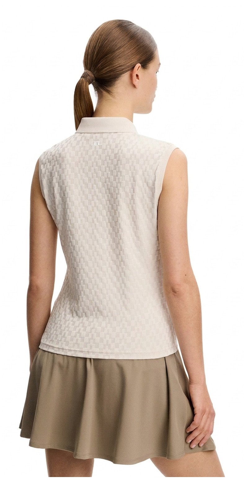 J.Lindeberg Dani sleeveless ladies polo, moonbeam
