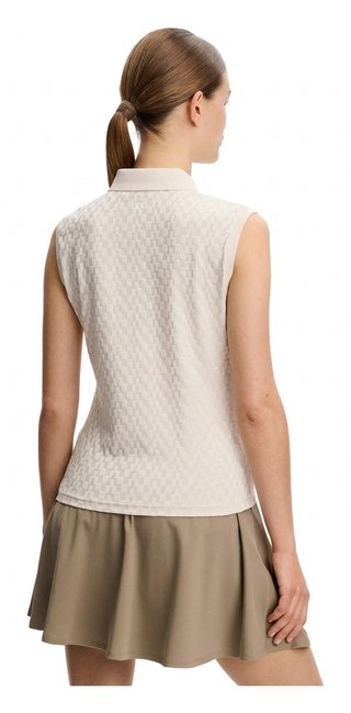 J.Lindeberg Dani sleeveless ladies polo, moonbeam
