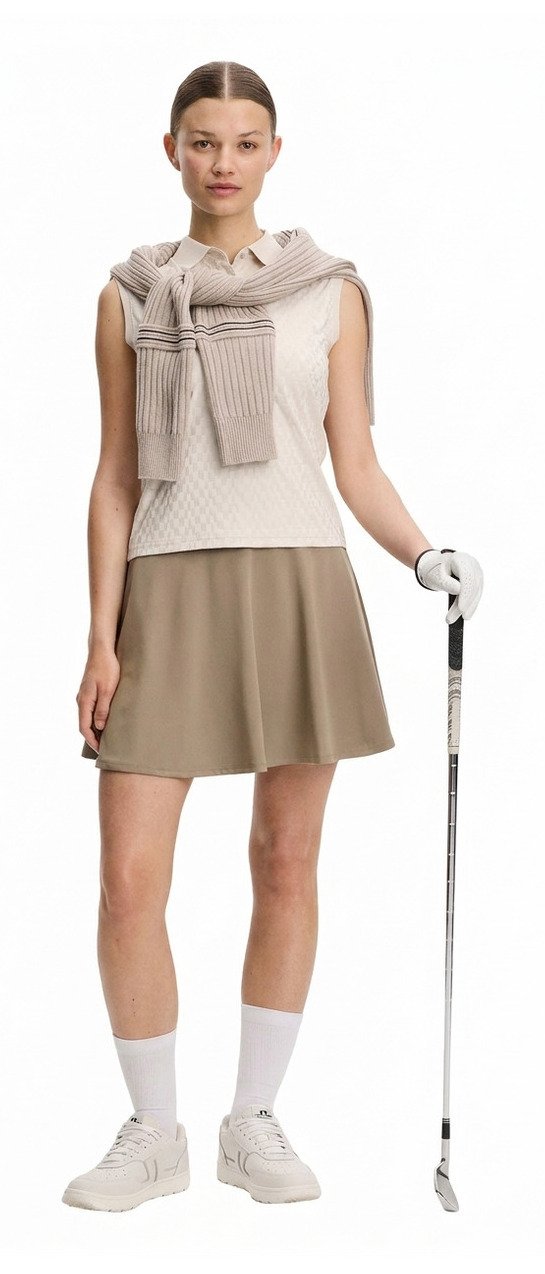 J.Lindeberg Dani sleeveless ladies polo, moonbeam