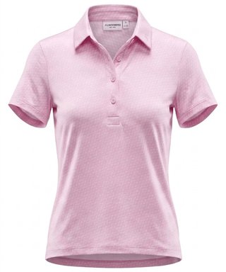 J.Lindeberg Caitlyn ladies polo, bias bridge micro orchid white