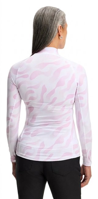 J.Lindeberg Ella Print Compression ladies top, bunker fade white orchid