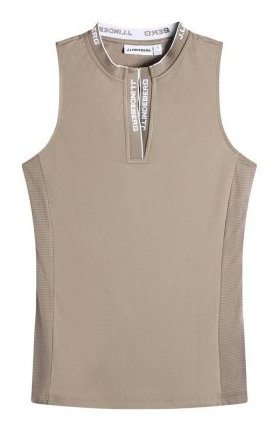 J.Lindeberg Leya Sleeveless women's polo, beige