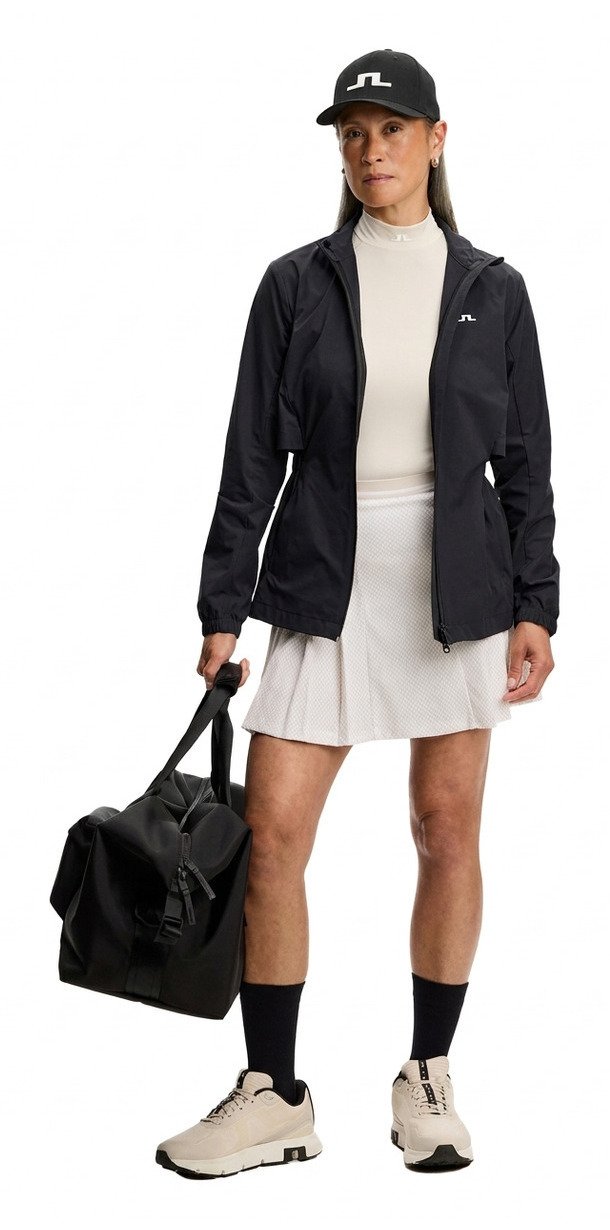 J.Lindeberg Harlow Print ladies skort, bridge stack white moon