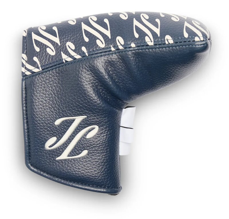 J.Lindeberg Blade Putter Print headcover, cardi ligature navy