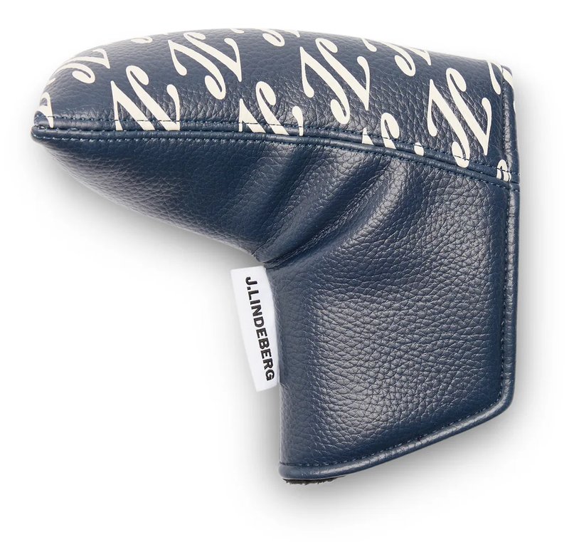 J.Lindeberg Blade Putter Print headcover, cardi ligature navy