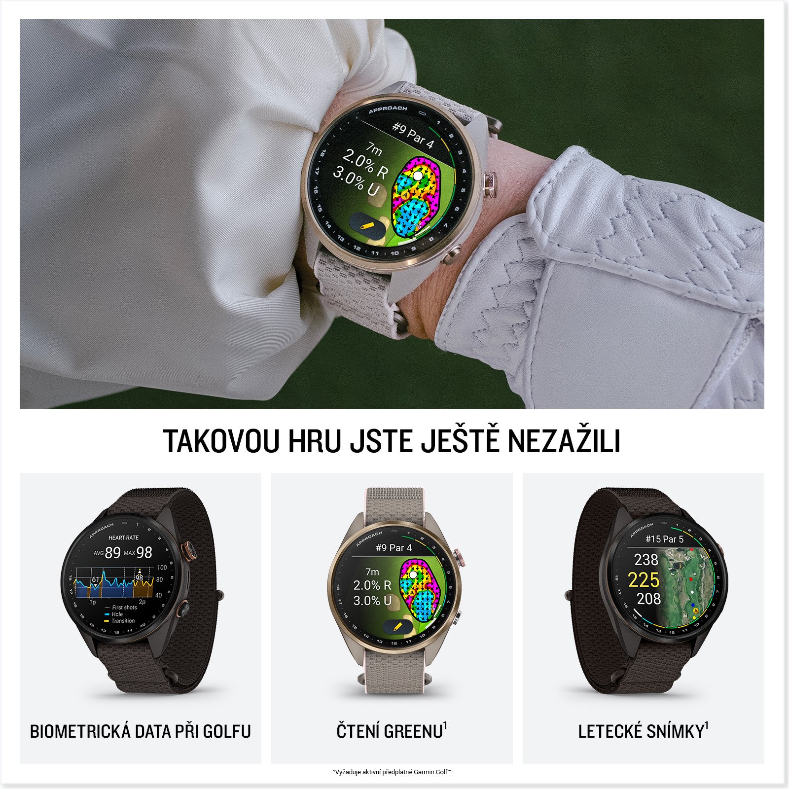Garmin Approach S72, 47 mm, black GPS watch