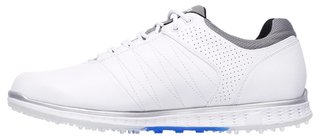 Skechers Go Golf Elite 2 men's golf shoes, white/gray/blue