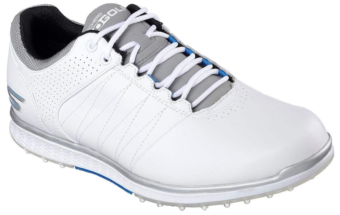 Skechers Go Golf Elite 2 men's golf shoes, white/gray/blue