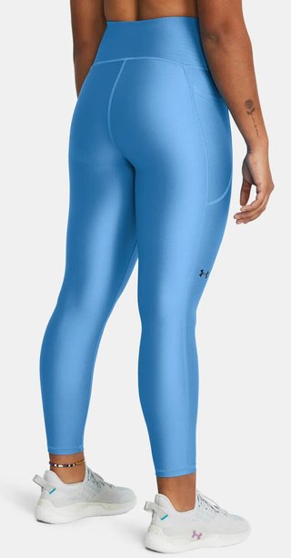 Under Armour HeatGear Armour Hi Ankle ladies compression leggings, viral blue