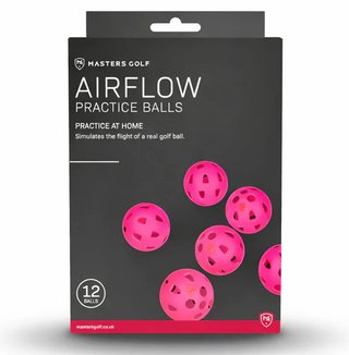 Masters Golf Airflow XP practice golf balls (12 pack), pink