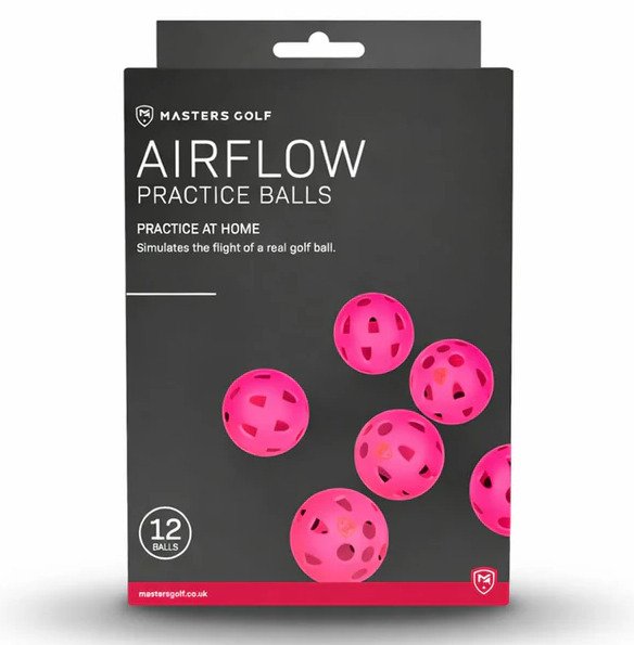 Masters Golf Airflow XP practice golf balls (12 pack), pink