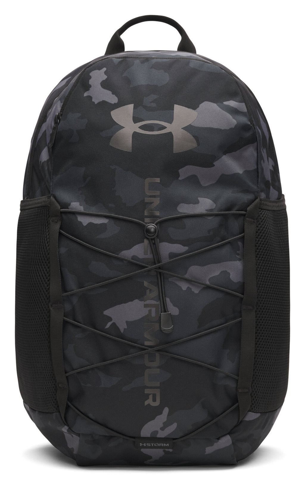 Under Armour Hustle Sport 6.0 backpack, black/metallic gray
