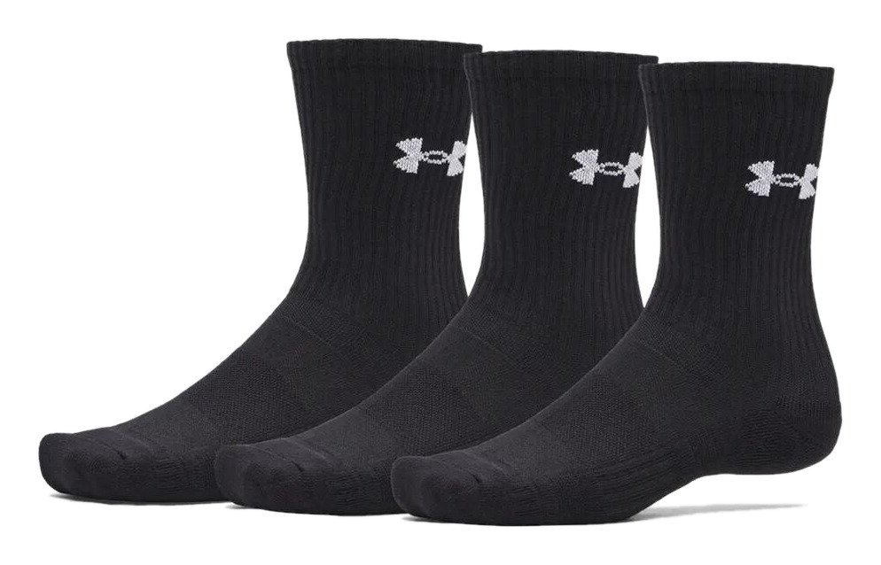 Under Armour UA Performance Cotton unisex socks (3 pack), ultimate black