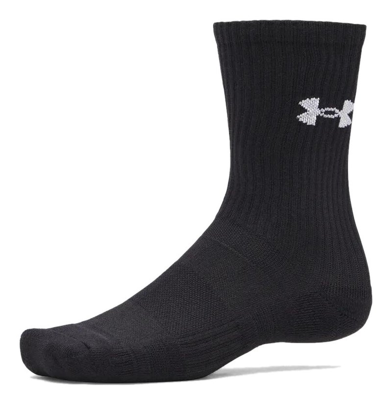 Under Armour UA Performance Cotton unisex socks (3 pack), ultimate black
