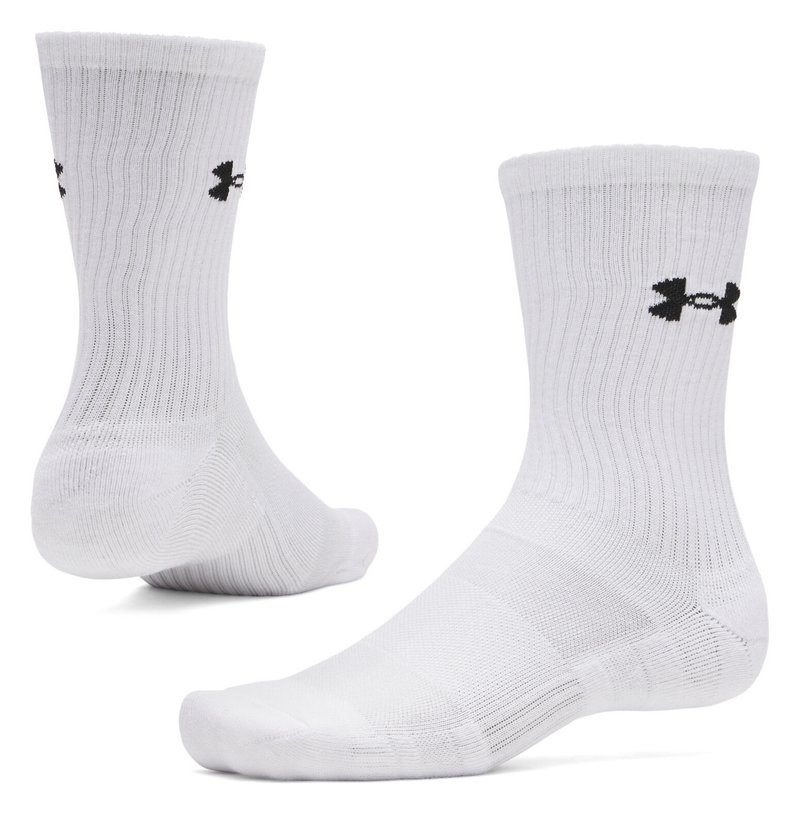 Under Armour UA Performance Cotton unisex socks (3 pack), white