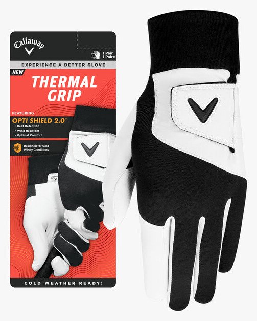 Callaway Thermal Grip 27 women's golf gloves, pair, black