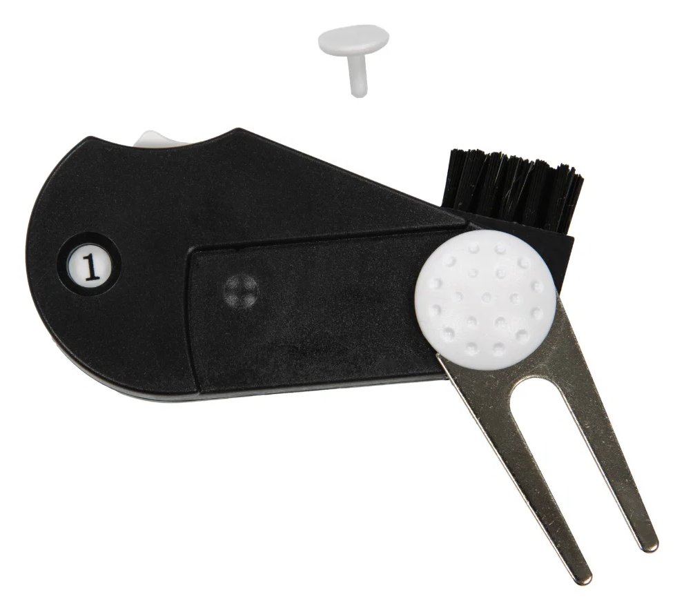 Longridge 4 In 1 Tool divot repair tool, black