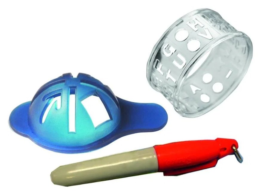 Longridge ball ID, stencil and lineup kit, blue