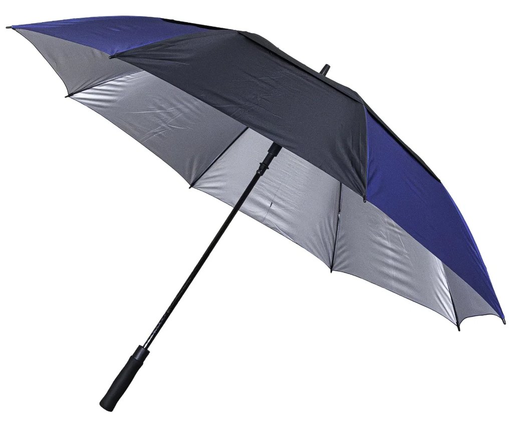Longridge 62" Windproof UV umbrella, black/navy