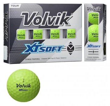 Volvik XT Soft golf balls (12 balls), green
