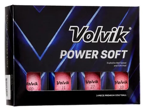 Volvik POWER Soft golf balls (12 balls), pink