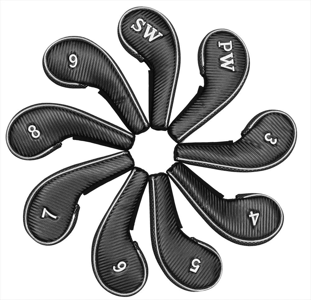 Longridge Deluxe Magnetix iron headcovers, 9 piece