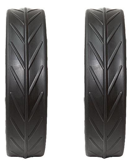 JuCad Tyres for REAR Wheels (2 tyres for JuCad rear wheels), black