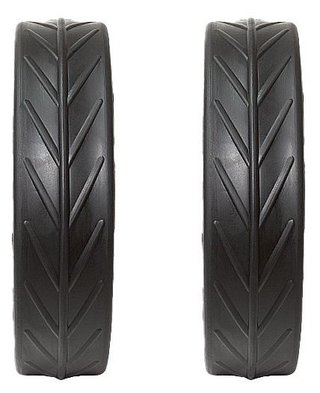 JuCad Tyres for REAR Wheels (2 tyres for JuCad rear wheels), black
