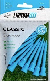 Lignum Tee 72mm (2 3/4") 12pack Driving Blue