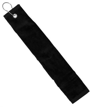 Longridge Three Fold Golf Towel, Black