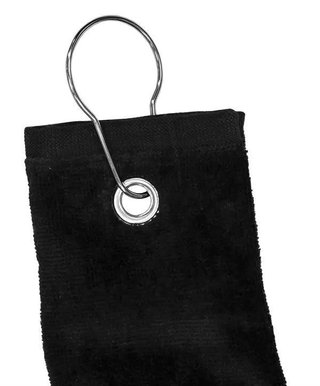 Longridge Three Fold Golf Towel, Black