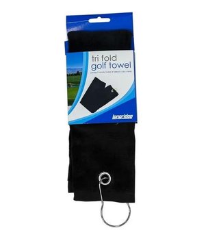 Longridge Three Fold Golf Towel, Black