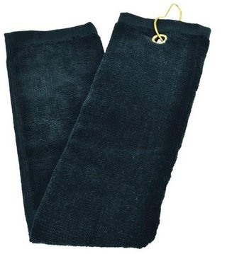 Longridge Three Fold Golf Towel, Black