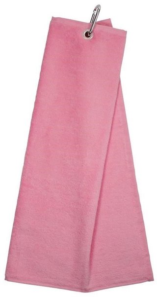 Longridge Blank Luxury Three Fold golf towel, pink