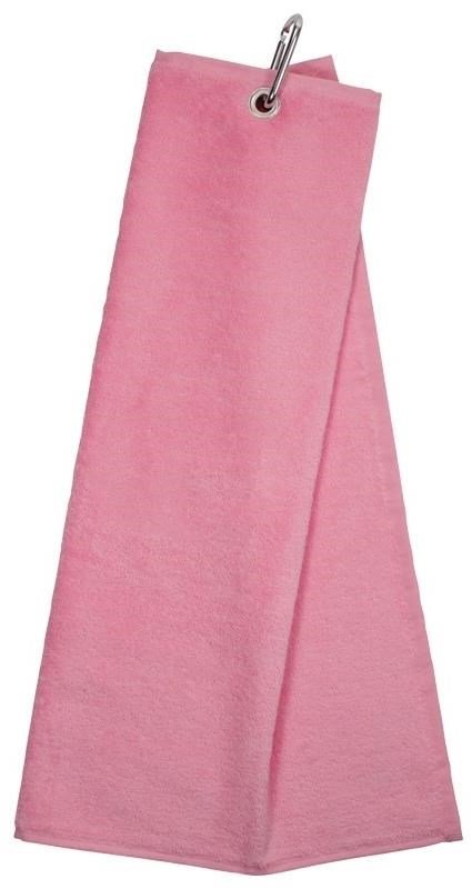 Longridge Blank Luxury Three Fold golf towel, pink