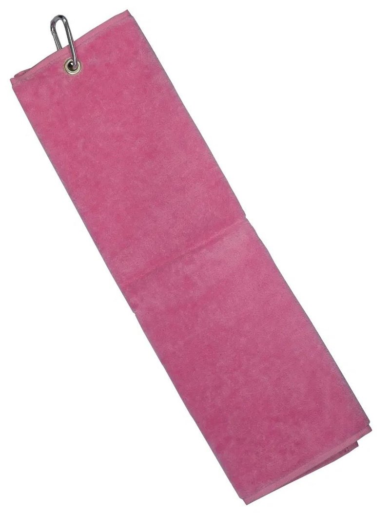Longridge Blank Luxury Three Fold golf towel, pink