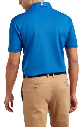 FootJoy Stretch Pique Solid men's polo, cobalt blue