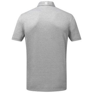 FootJoy Stretch Pique Solid men's polo, heather grey