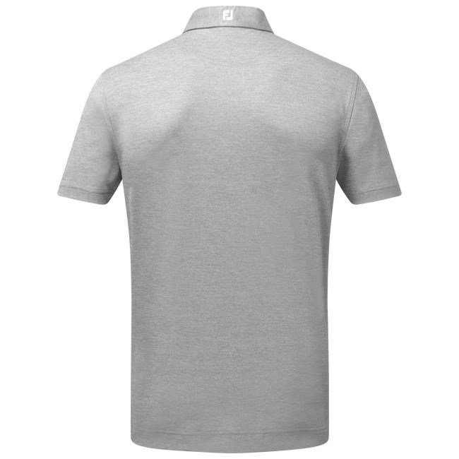 FootJoy Stretch Pique Solid men's polo, heather grey