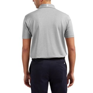 FootJoy Stretch Pique Solid men's polo, heather grey