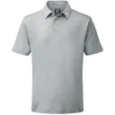 FootJoy Stretch Pique Solid men's polo, heather grey