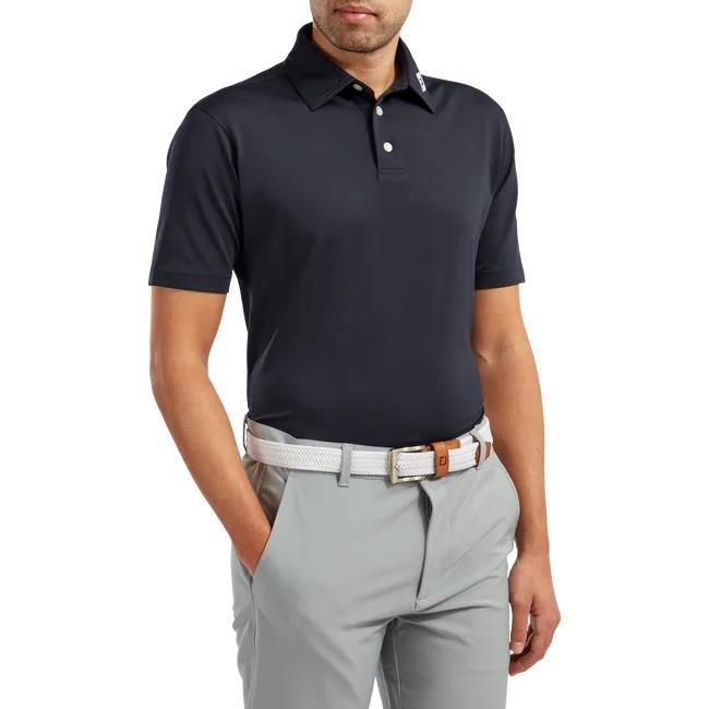 FootJoy Stretch Pique Solid men's polo, navy