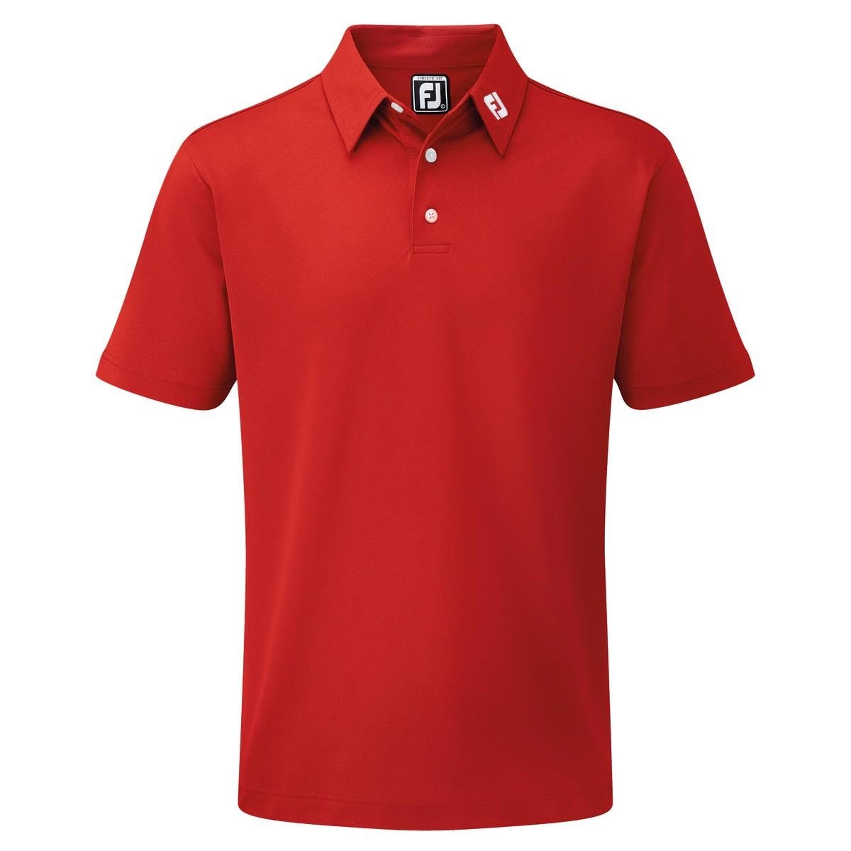 FootJoy Stretch Pique Solid men's polo, red