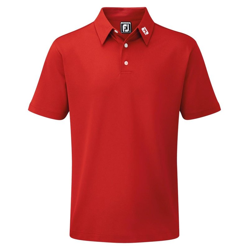 FootJoy Stretch Pique Solid men's polo, red