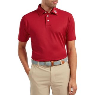 FootJoy Stretch Pique Solid men's polo, red